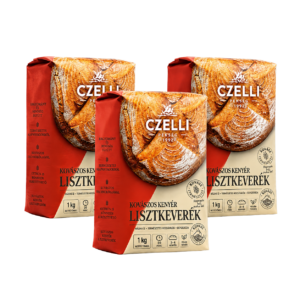 Czelli vidéki kenyér lisztkeverék csomag (3×1 kg)