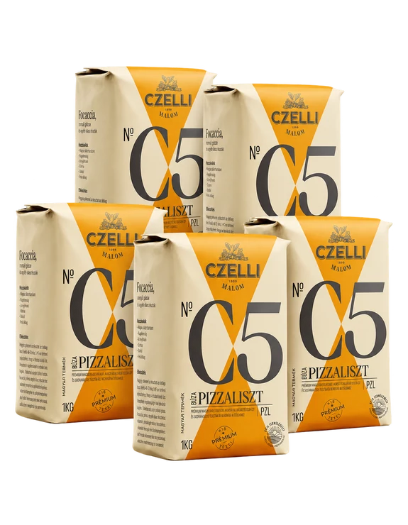 Pizzaliszt csomag, 5 × 1 kg
